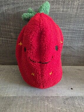 Strawberry Stuffed Bunny Rabbit Plush Soft Doll in a Pod With Zipper 12" Bin137